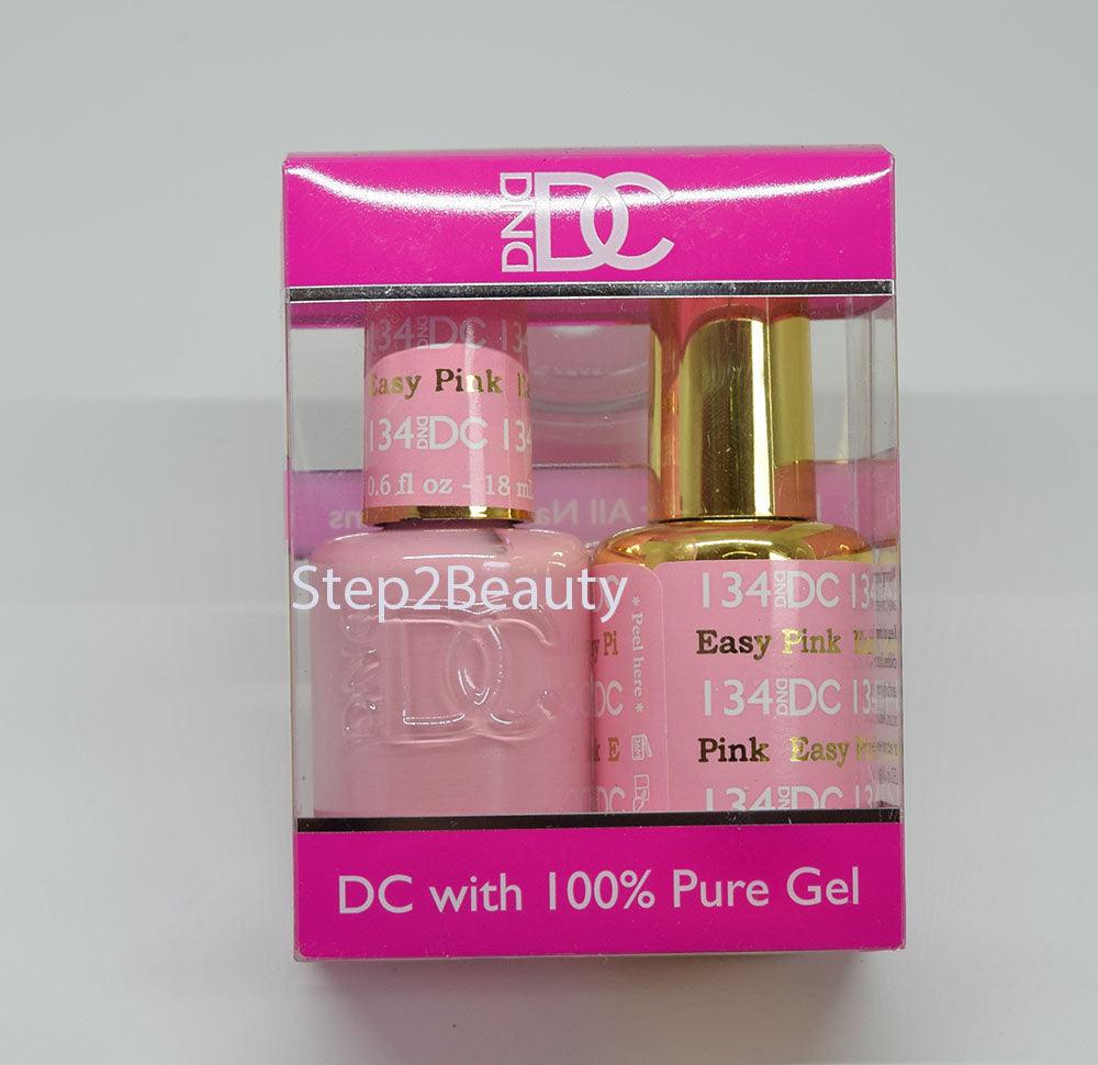 DND DC - Gel Polish & Matching Nail Lacquer Set - #134 EASY PINK