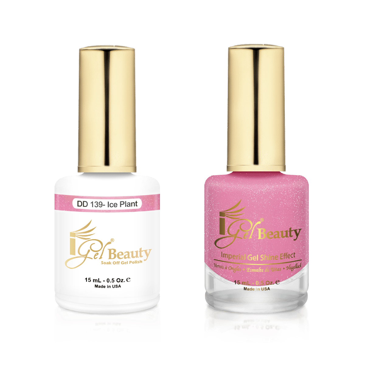IGel Duo Gel Polish + Matching Nail Lacquer DD 139 ICE PLANT