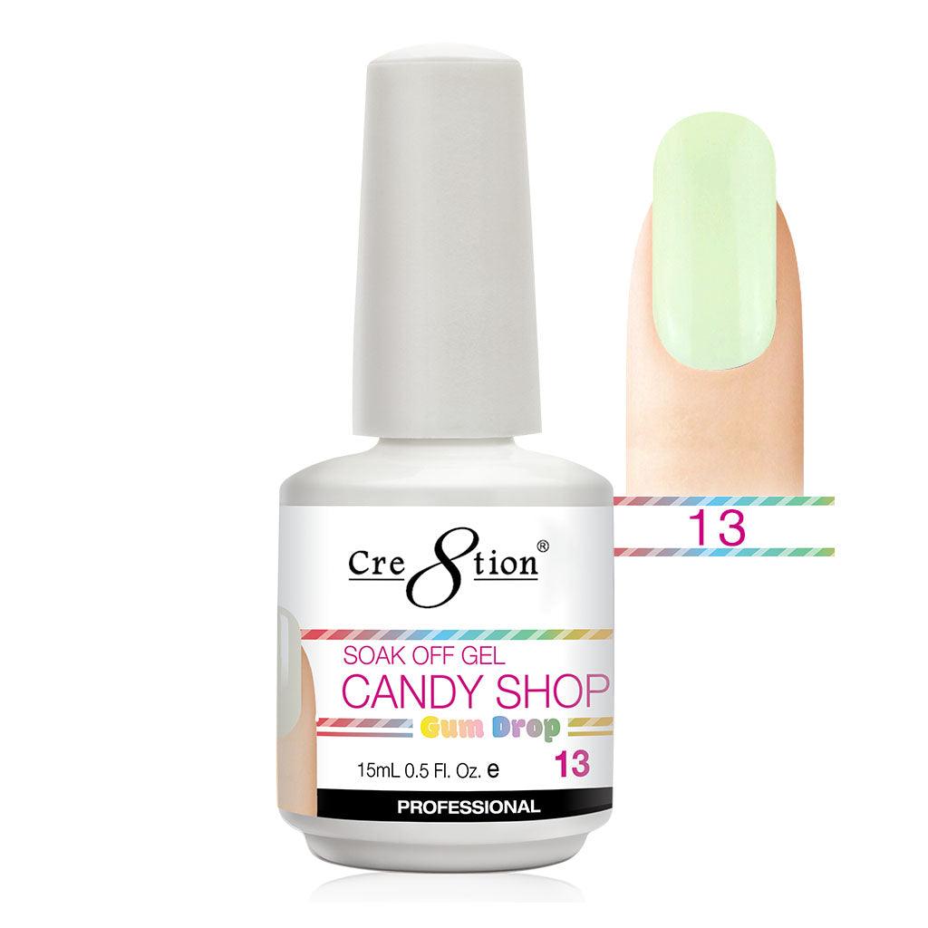 Cre8tion Soak Off Gel UV/LED 0.5 Fl oz. - Candy Shop 13