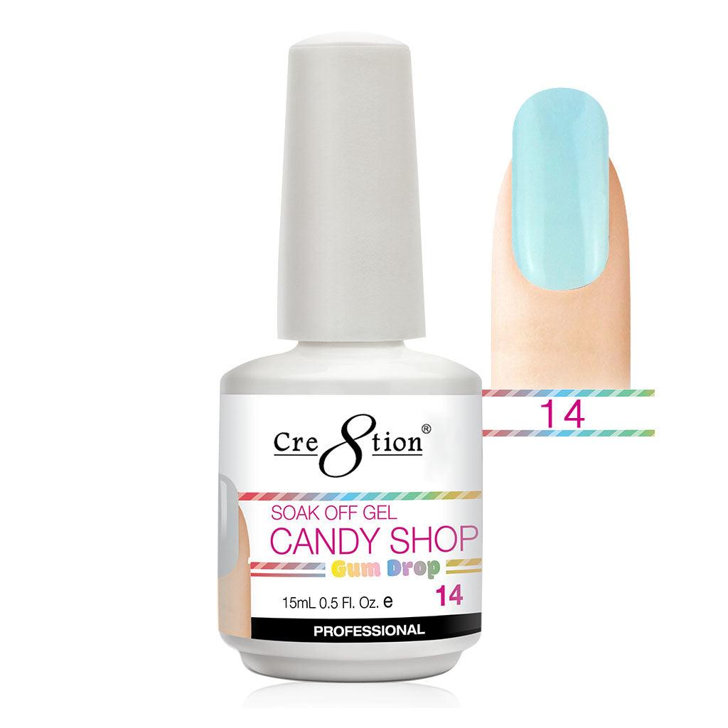 Cre8tion Soak Off Gel UV/LED 0.5 Fl oz. - Candy Shop 14