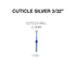 Drill Carbide Bit 3/32'' Shank  | Cre8tion 17361 - Cuticle Ball
