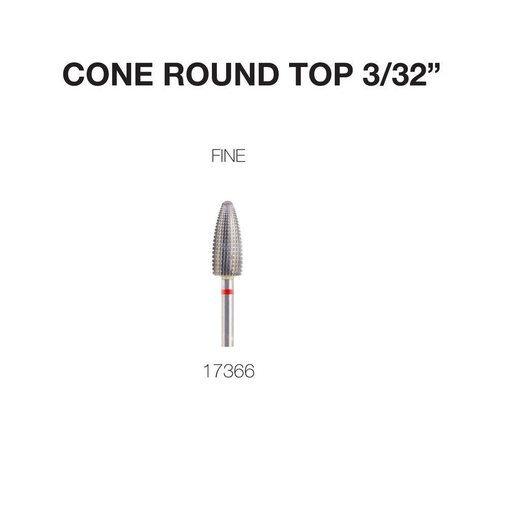 Drill Carbide Bit 3/32'' Shank  | Cre8tion 17366 - Cone Round Top - Fine