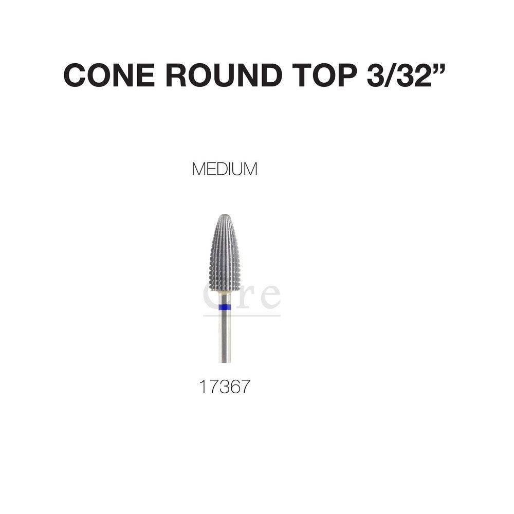 Drill Carbide Bit 3/32'' Shank  | Cre8tion 17367 - Cone Round Top - Medium