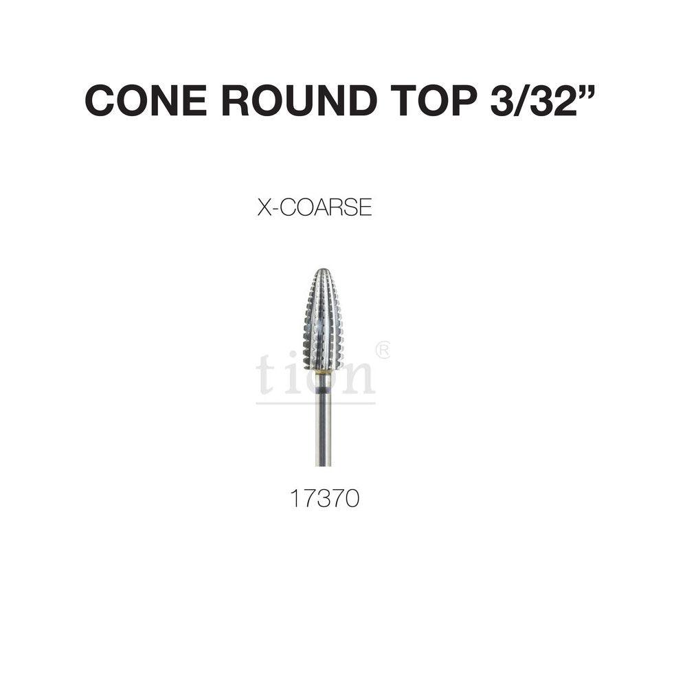 Drill Carbide Bit 3/32'' Shank  | Cre8tion 17370 - Cone Round Top - X-Coarse
