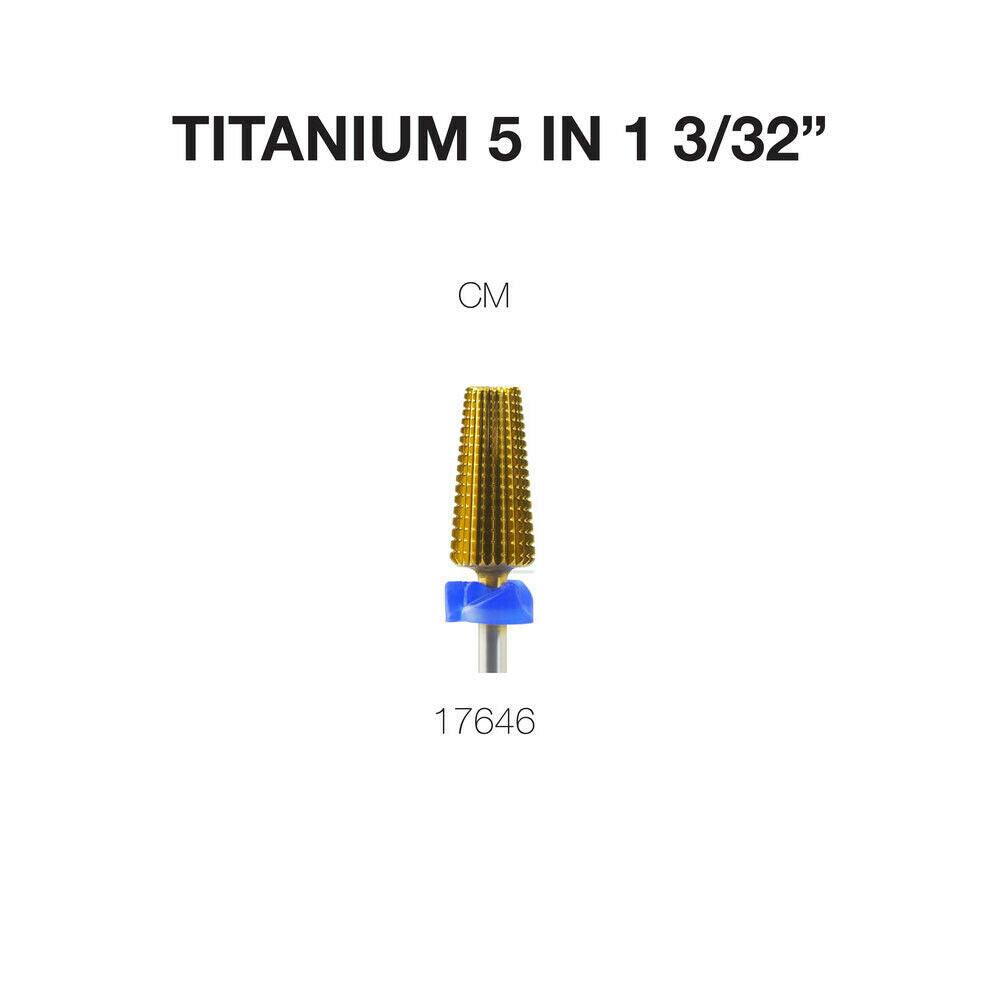 Nail Drill Carbide Bit 3/32'' Shank  | Cre8tion 17646 - Titanium CM