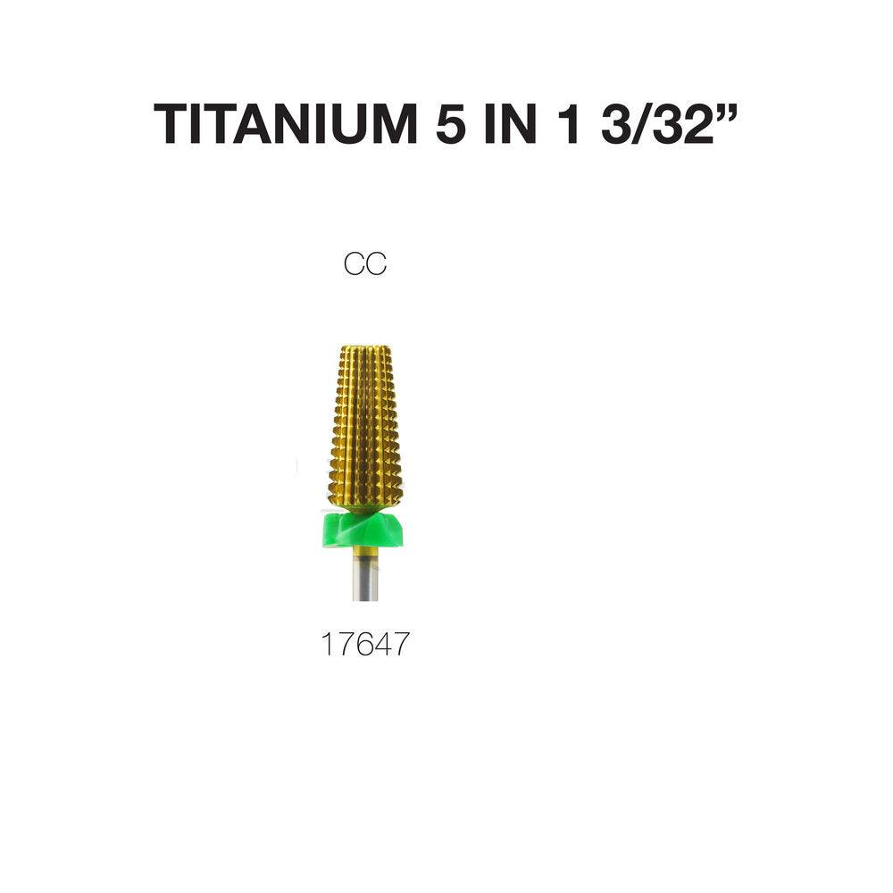 Nail Drill Carbide Bit 3/32'' Shank  | Cre8tion 17647 - Titanium CC
