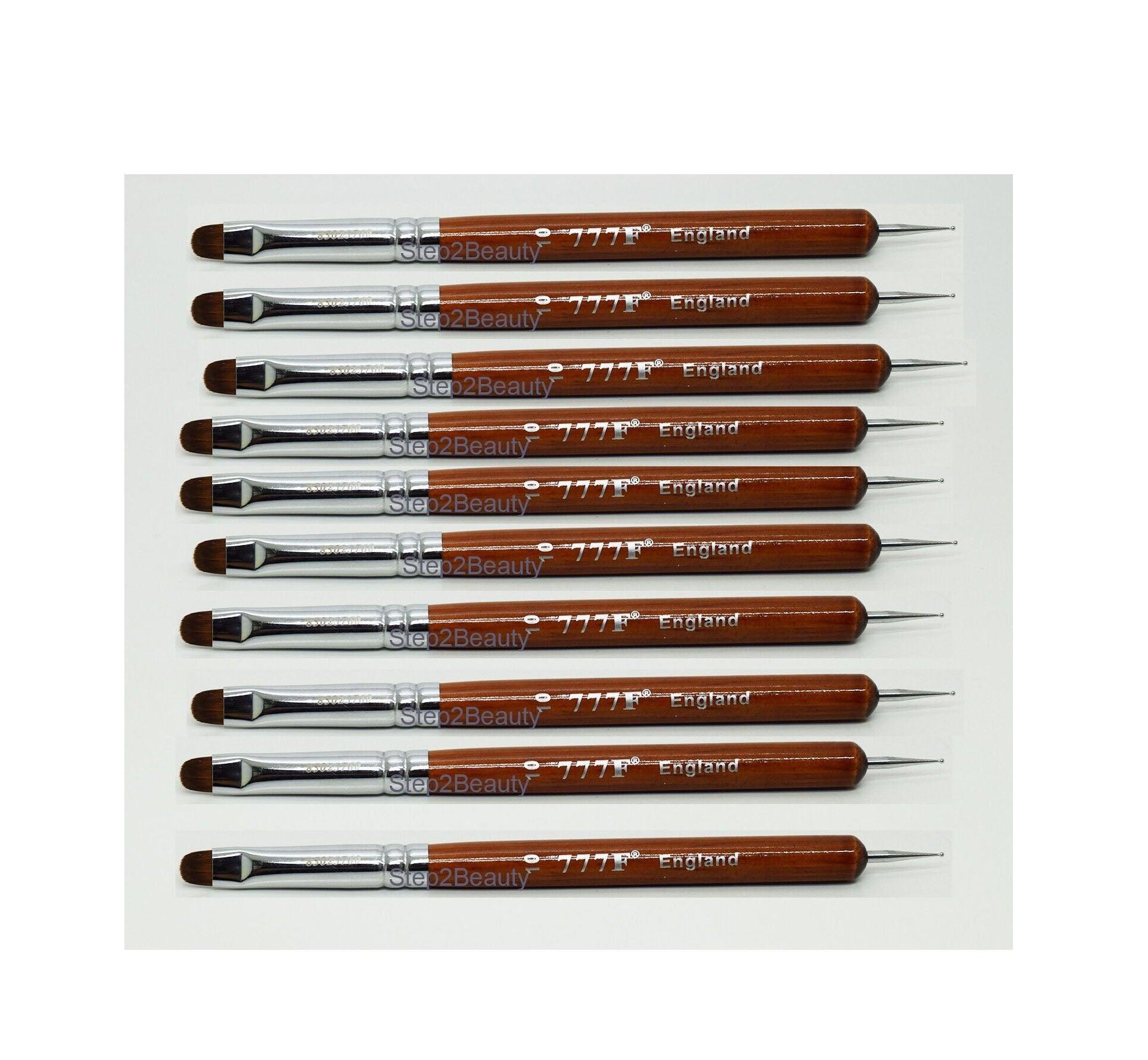 French Brush 777F - With Dotting Tool #10 (Pack of 10)