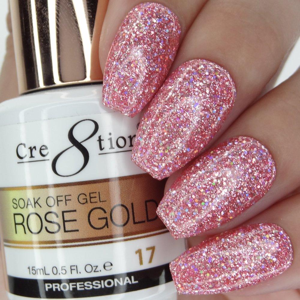 Cre8tion Soak Off Gel Rose Gold Collection 0.5 Oz - #17
