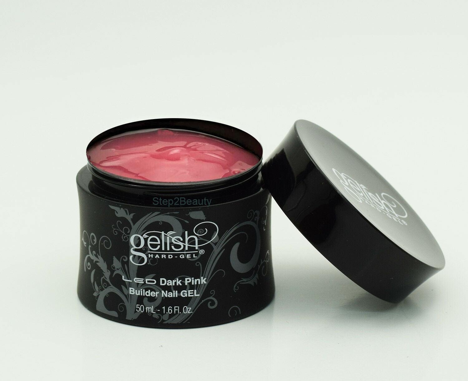 Gelish Hard Gel LED 1.6 Fl. Oz - Dark Pink Builder Nail Gel