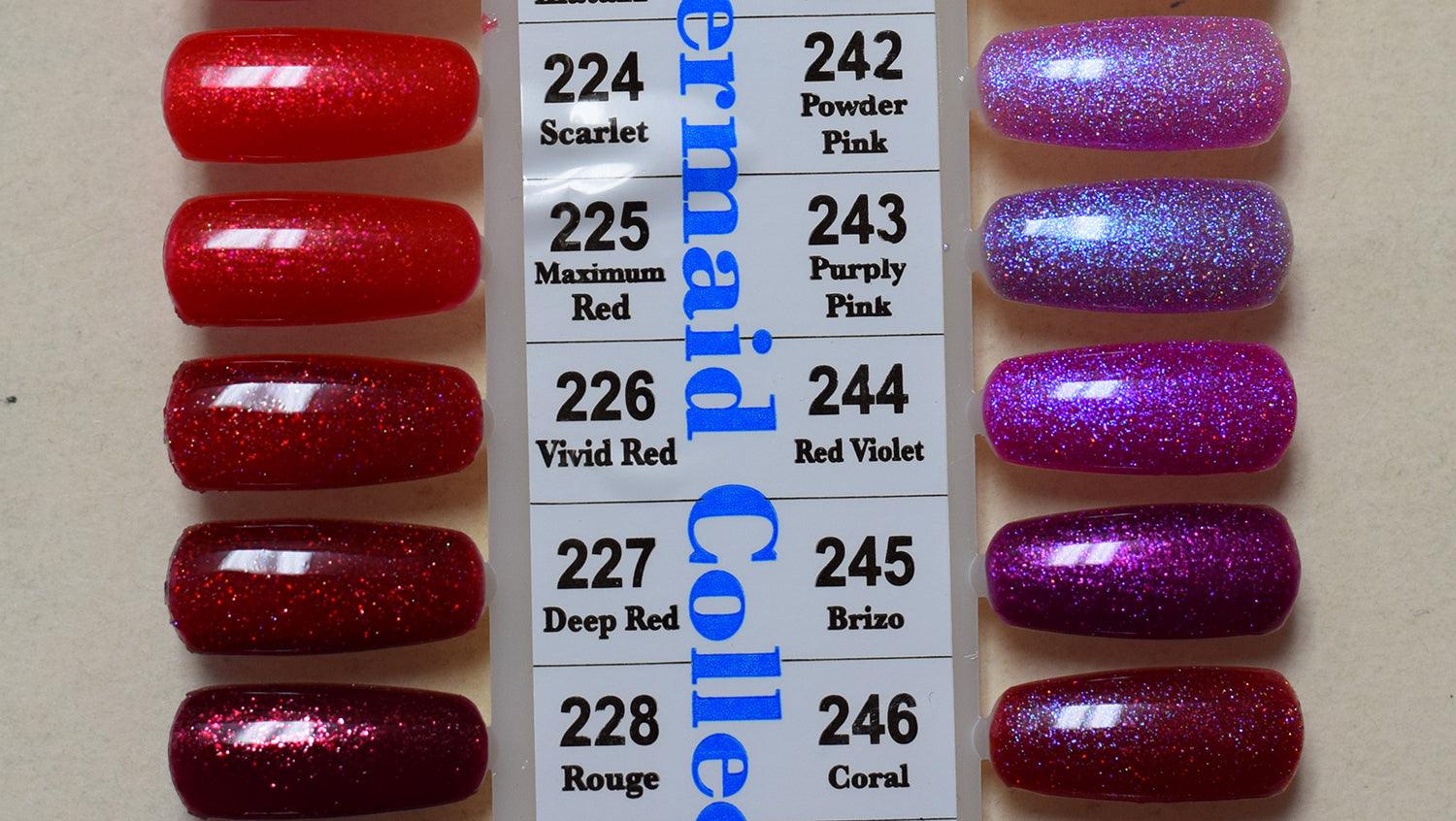 DND DC MERMAID Collection #227 Deep Red