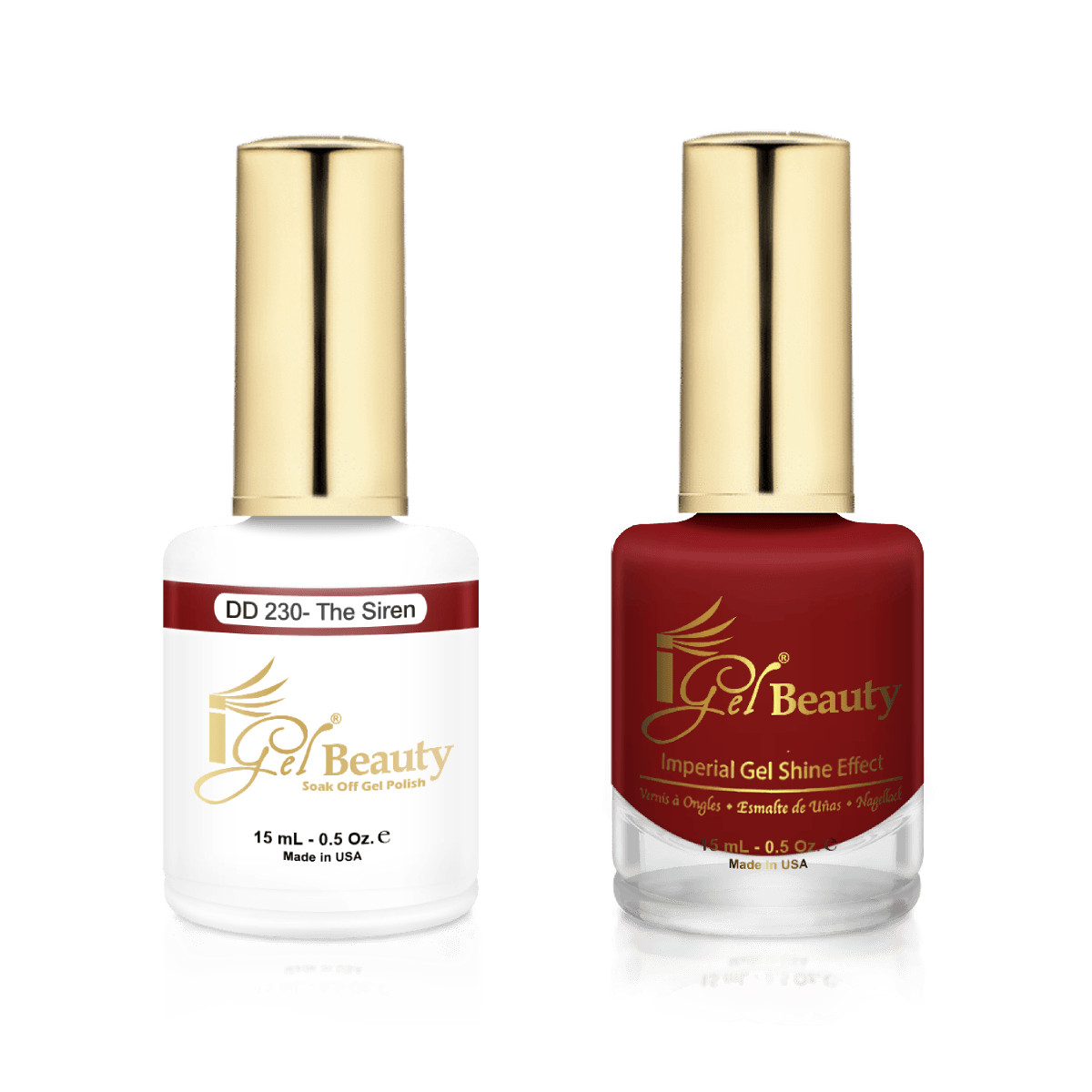 IGel Duo Gel Polish + Matching Nail Lacquer DD 230 THE SIREN