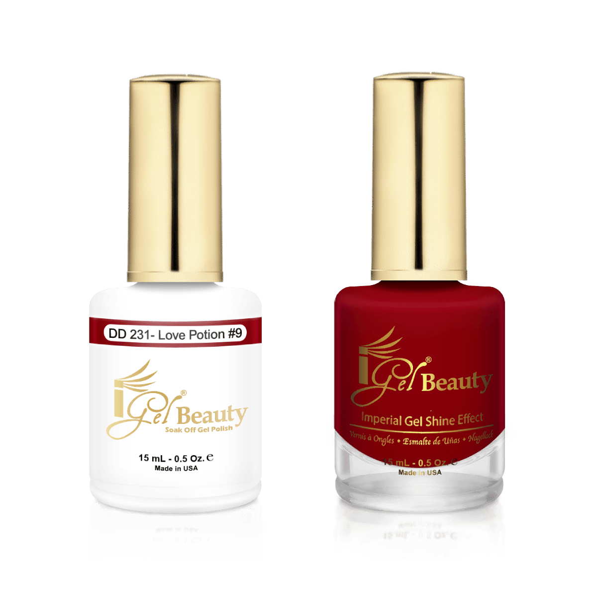 IGel Duo Gel Polish + Matching Nail Lacquer DD 231 LOVE POTION #9