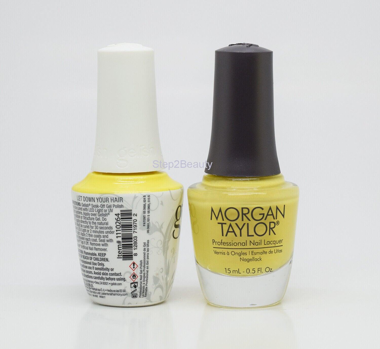 Gelish DUO Soak Off Gel Polish + Morgan Taylor Lacquer - #264 Let Down Your Hair