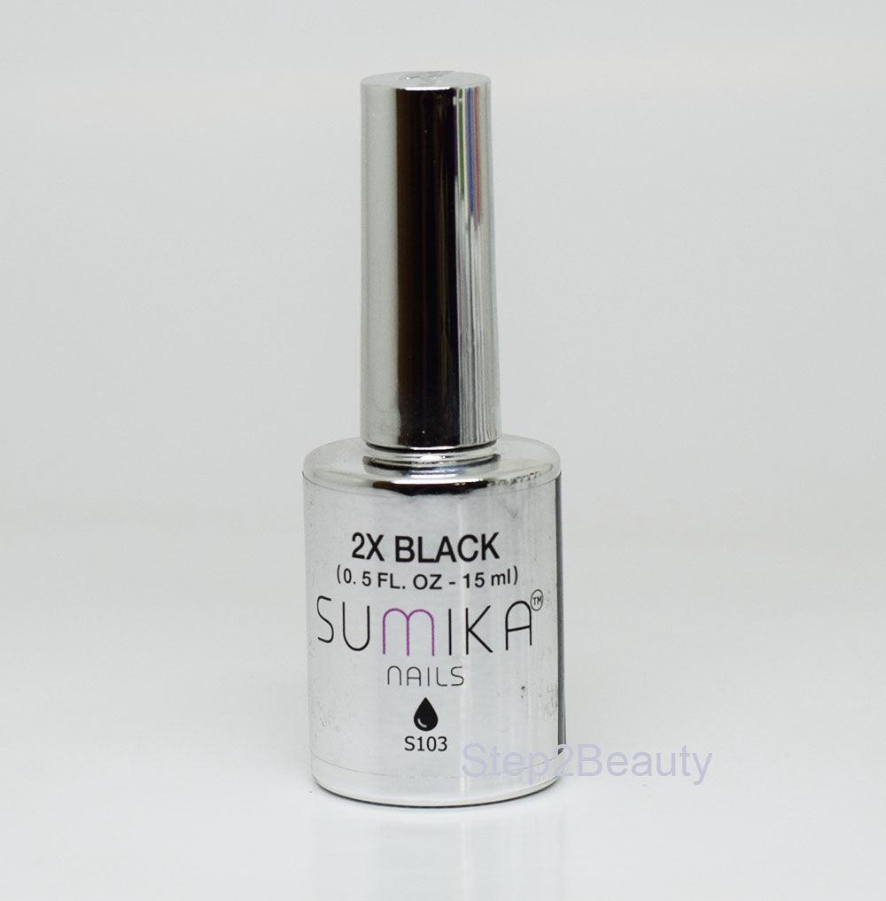 Sumika Soak Off Gel Polish UV/LED 0.5 oz | 2X BLACK