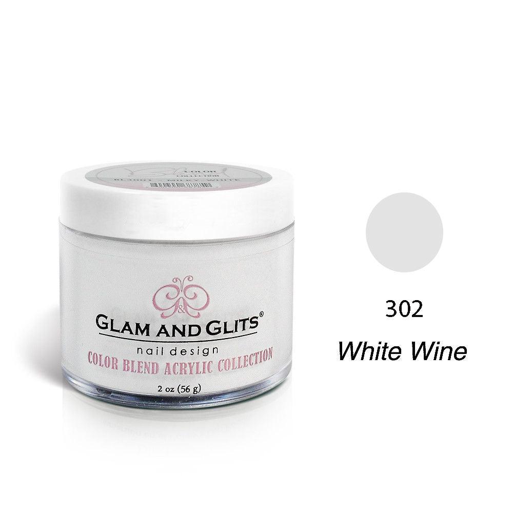 Glam and Glits BLEND Ombre Acrylic Marble Nail Powder 2 oz - BL3002 WHITE-WINE
