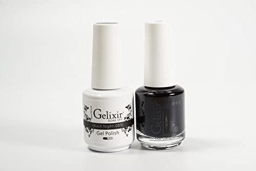 Gelixir Duo Matching Gel and Nail Polish - 089-Black Night