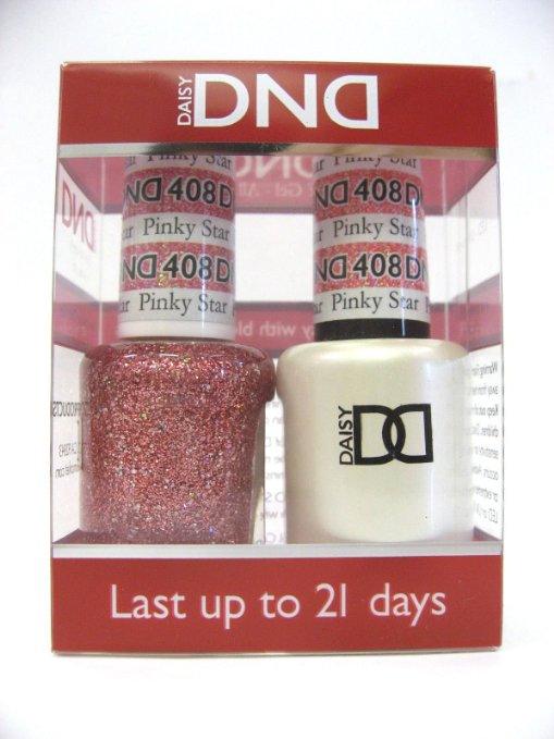 DND - Soak Off Gel Polish & Matching Nail Lacquer Set - #408 Pinky Star