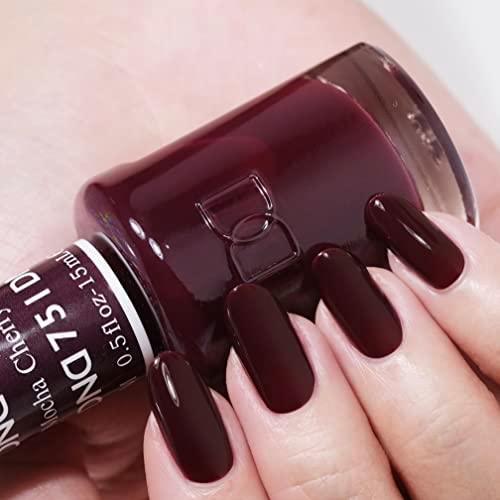 DND Duo Gel Polish & Matching Nail Lacquer #751  Cherry Mocha