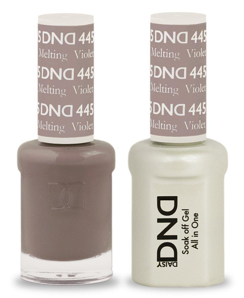 DND - Soak Off Gel Polish & Matching Nail Lacquer Set - #445 - Melting Violet