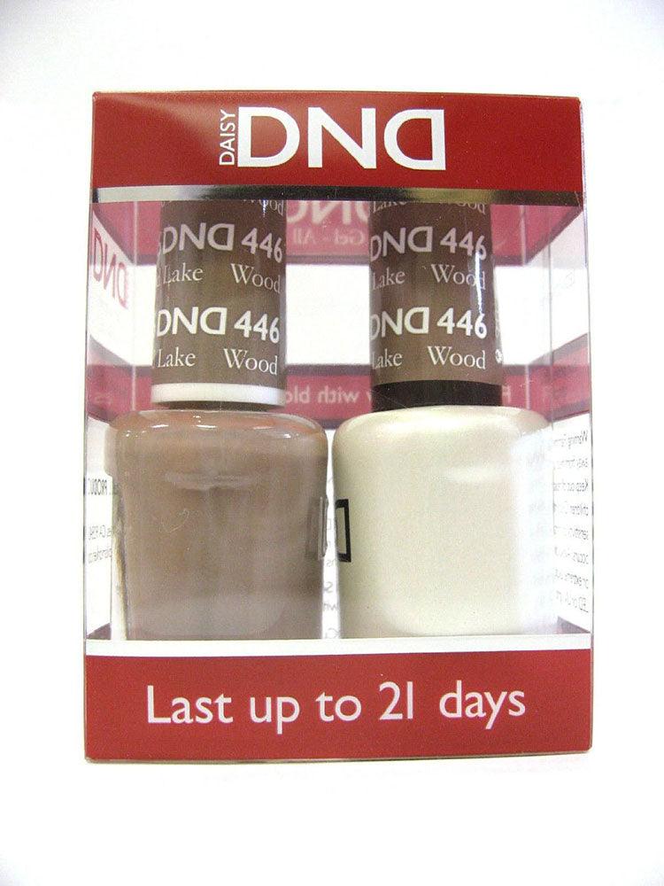 DND - Soak Off Gel Polish & Matching Nail Lacquer Set - #446 WOOD LAKE