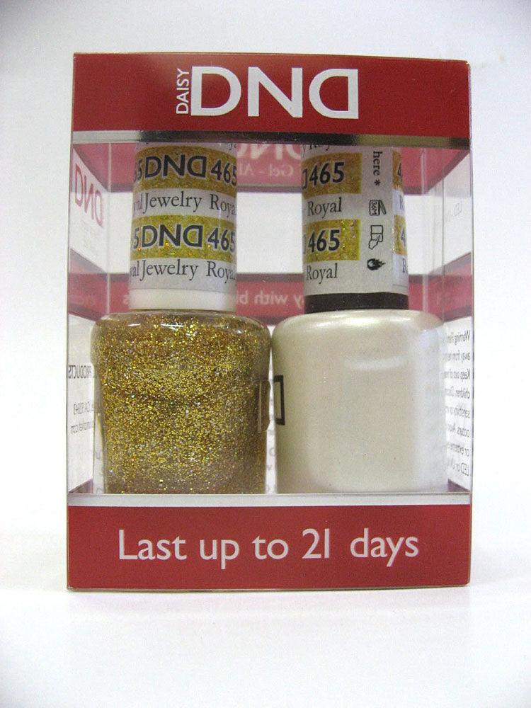 DND - Soak Off Gel Polish & Matching Nail Lacquer Set - #465 ROYAL JEWELRY