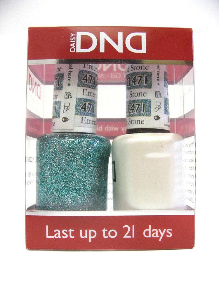 DND - Soak Off Gel Polish & Matching Nail Lacquer Set - #471 EMERALD STONE