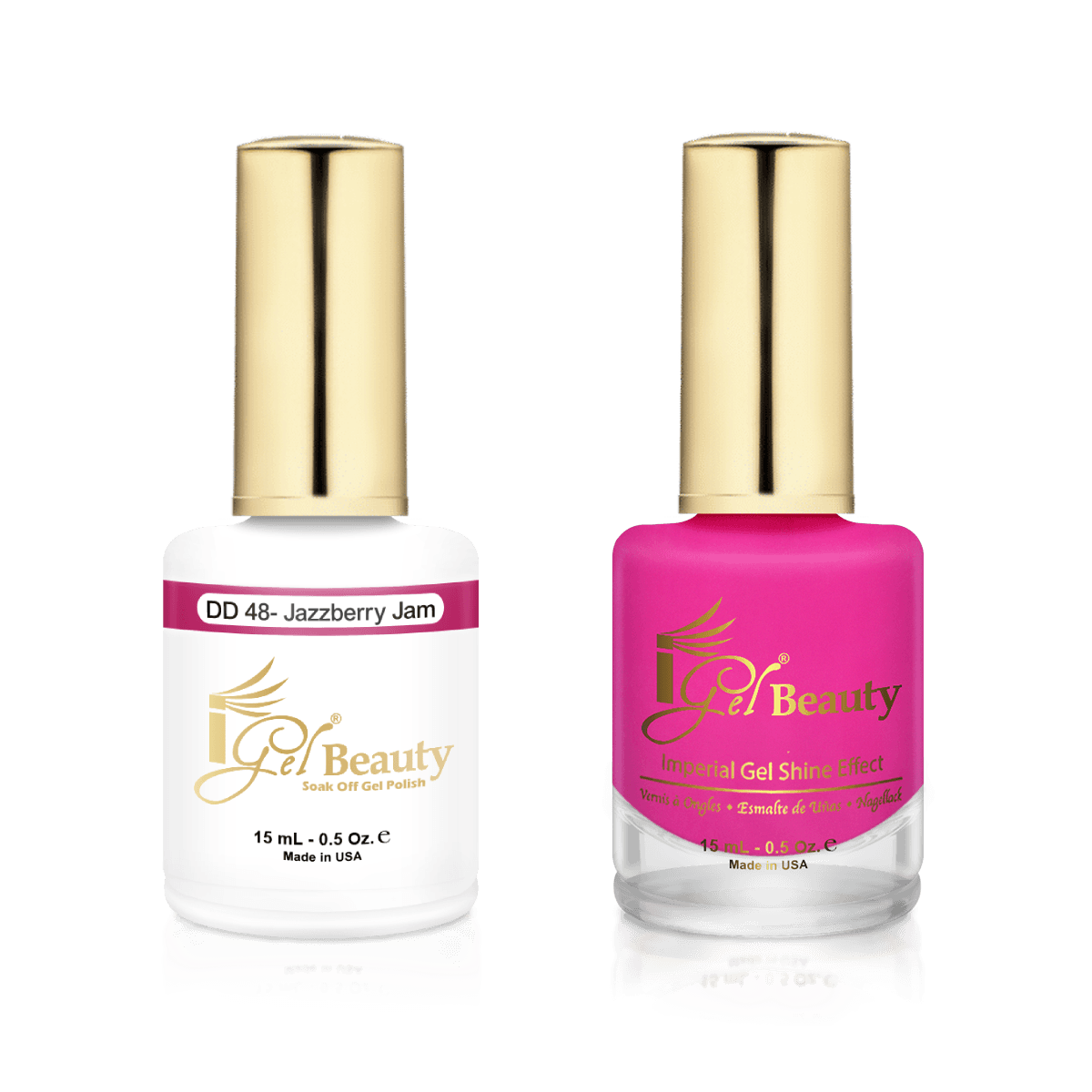 IGel Duo Gel Polish + Matching Nail Lacquer DD 48 JAZZBERRY JAM