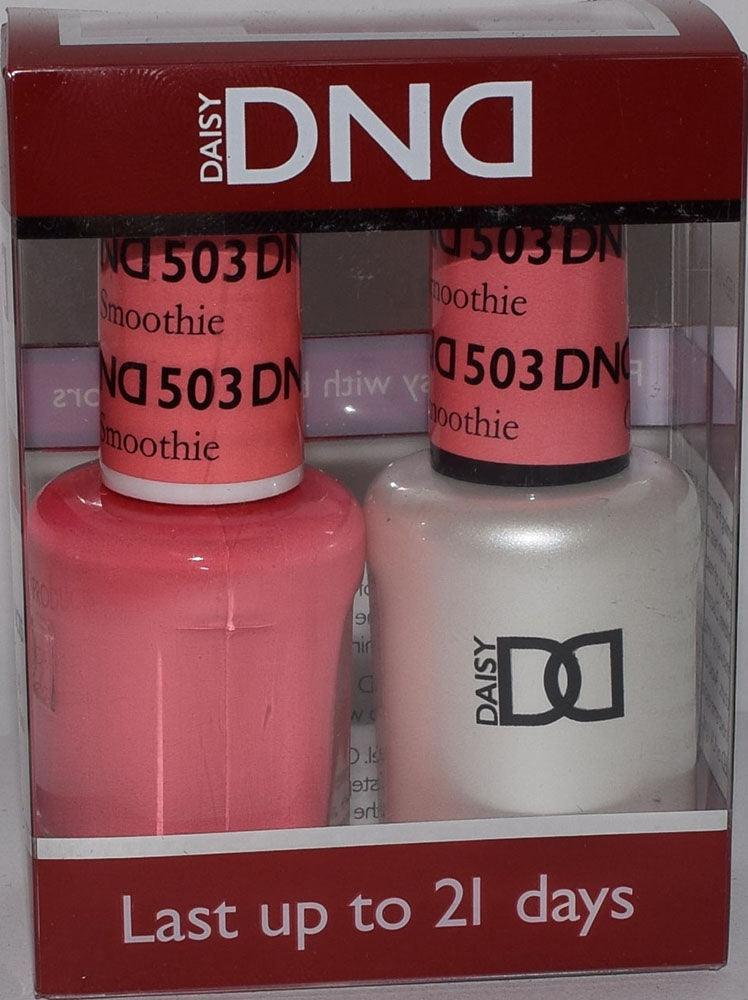 DND - Soak Off Gel Polish & Matching Nail Lacquer Set - #503 ORANGE SMOOTHIE