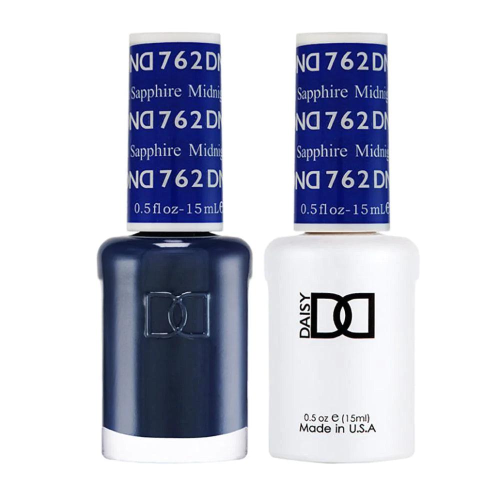 DND Duo Gel Polish & Matching Nail Lacquer #762 Midnight Sapphire