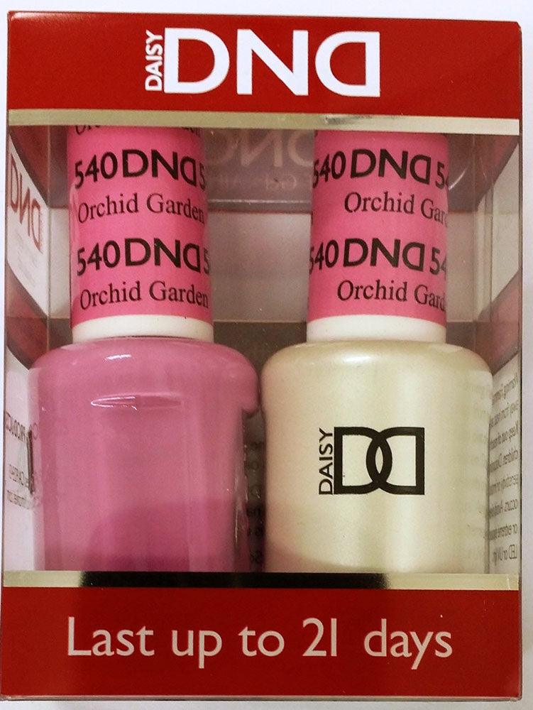DND - Soak Off Gel Polish & Matching Nail Lacquer Set - #540 ORCHID GARDEN