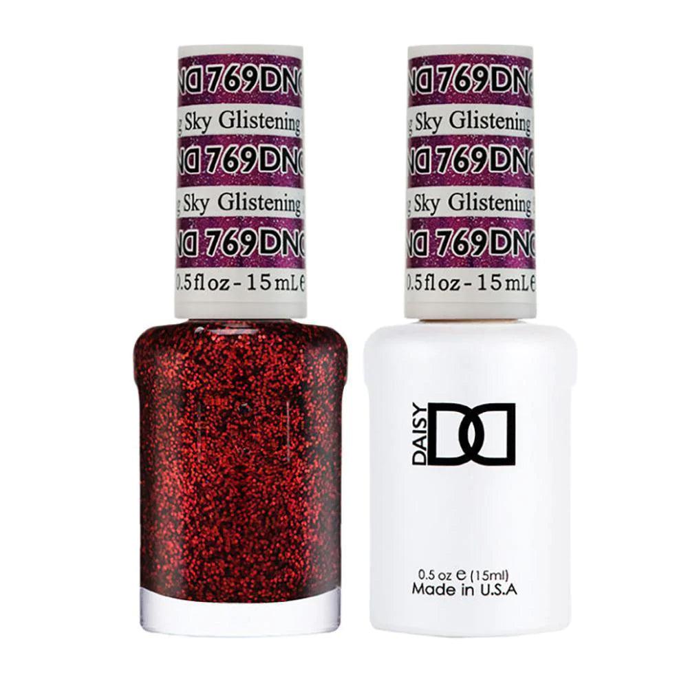 DND Duo Gel Polish & Matching Nail Lacquer #769 Glistening Sky