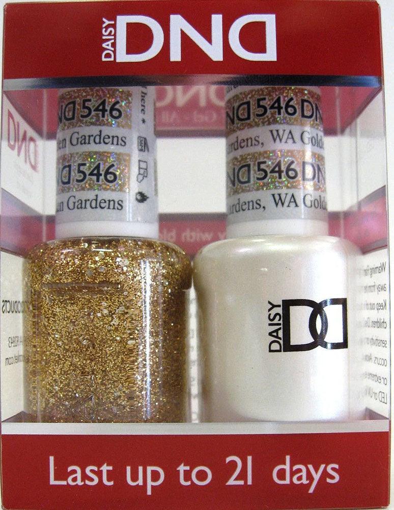 DND - Soak Off Gel Polish & Matching Nail Lacquer Set - #546 HIDDEN GARDENS, WA