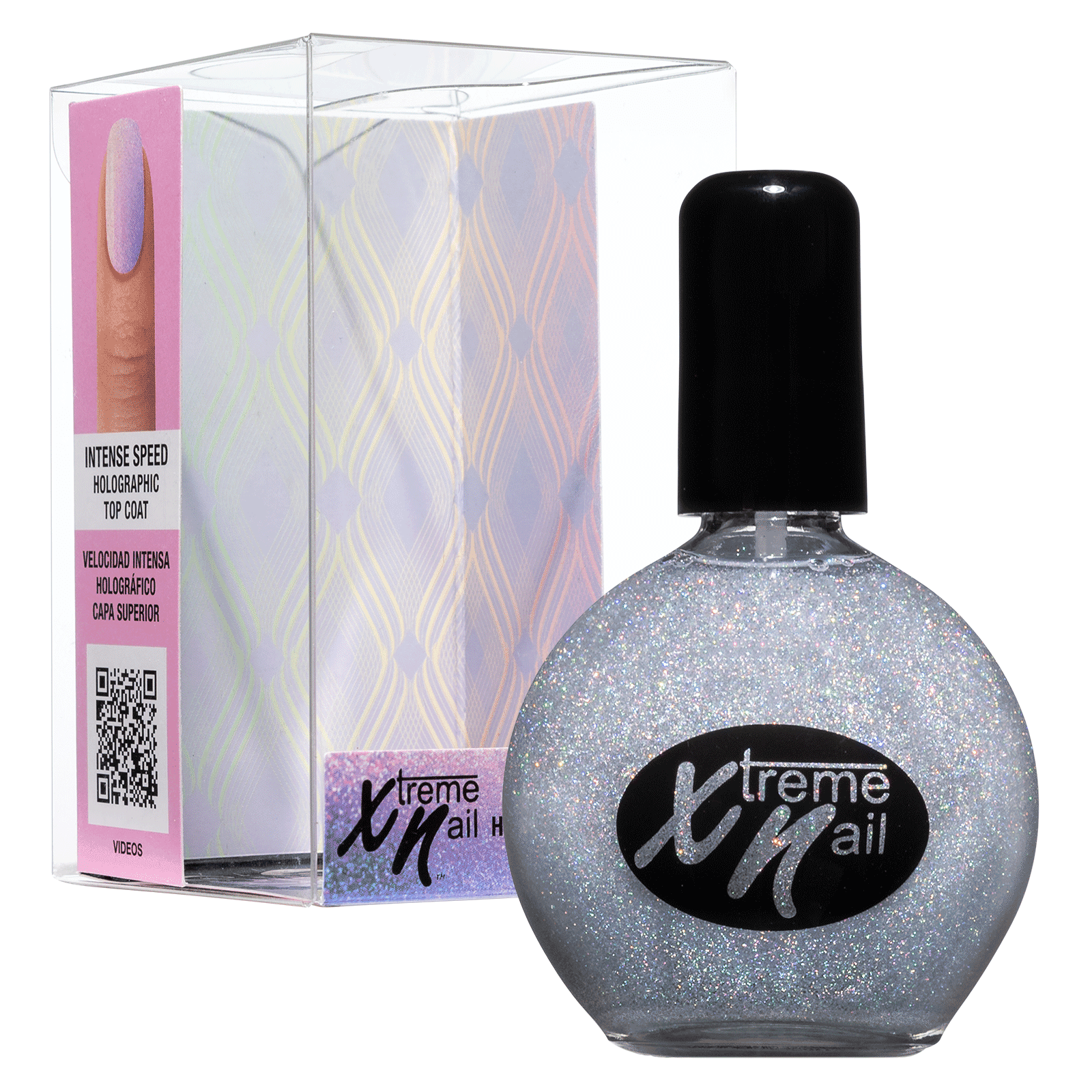 Xtreme Nail Intense Speed Holographic Top Coat 2.5oz