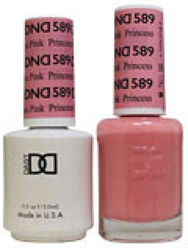 DND - Soak Off Gel Polish & Matching Nail Lacquer Set - #589 Princess Pink