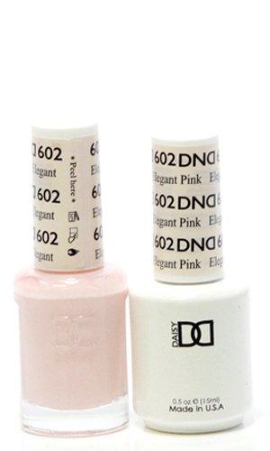 DND - Soak Off Gel Polish & Matching Nail Lacquer Set - #602 Elegant Pink