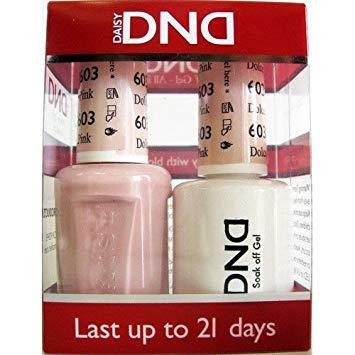 DND - Soak Off Gel Polish & Matching Nail Lacquer Set - #603 Dolce Pink