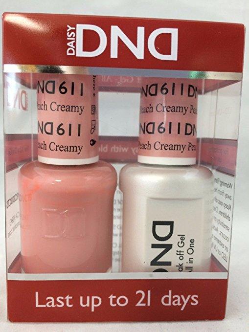 DND - Soak Off Gel Polish & Matching Nail Lacquer Set - #611 Creamy Peach