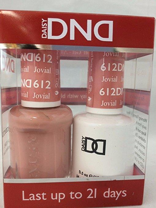 DND - Soak Off Gel Polish & Matching Nail Lacquer Set - #612 Jovial