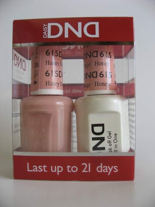 DND - Soak Off Gel Polish & Matching Nail Lacquer Set - #615 Honey Beige