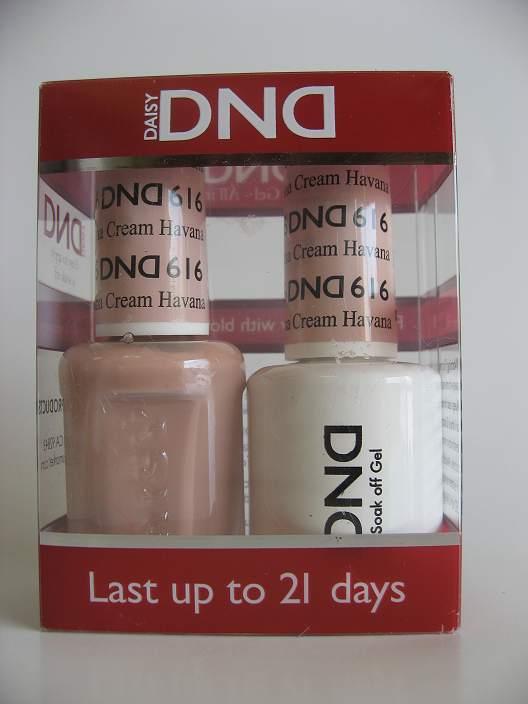 DND - Soak Off Gel Polish & Matching Nail Lacquer Set - #616 Havana Cream