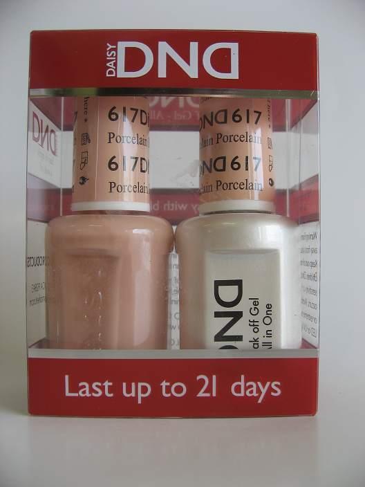 DND - Soak Off Gel Polish & Matching Nail Lacquer Set - #617 Porcelain