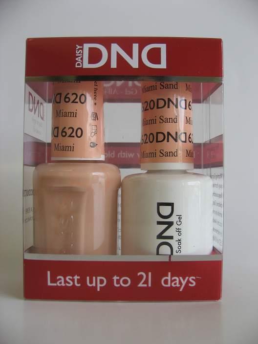 DND - Soak Off Gel Polish & Matching Nail Lacquer Set - #620 Miami Sand