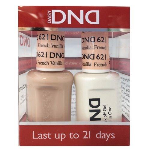 DND - Soak Off Gel Polish & Matching Nail Lacquer Set - #621 French Vanilla