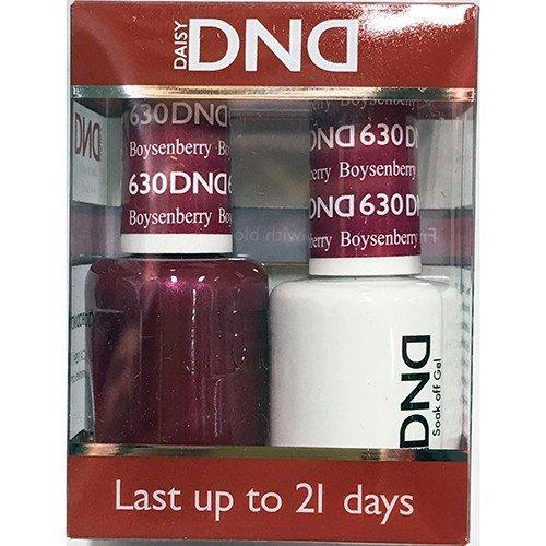 DND - Soak Off Gel Polish & Matching Nail Lacquer Set - #630 Boysenberry