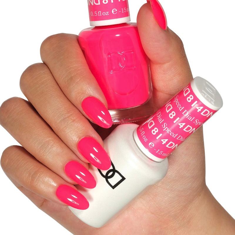 DND Duo Gel Polish & Matching Nail Lacquer #814 Speed Dial