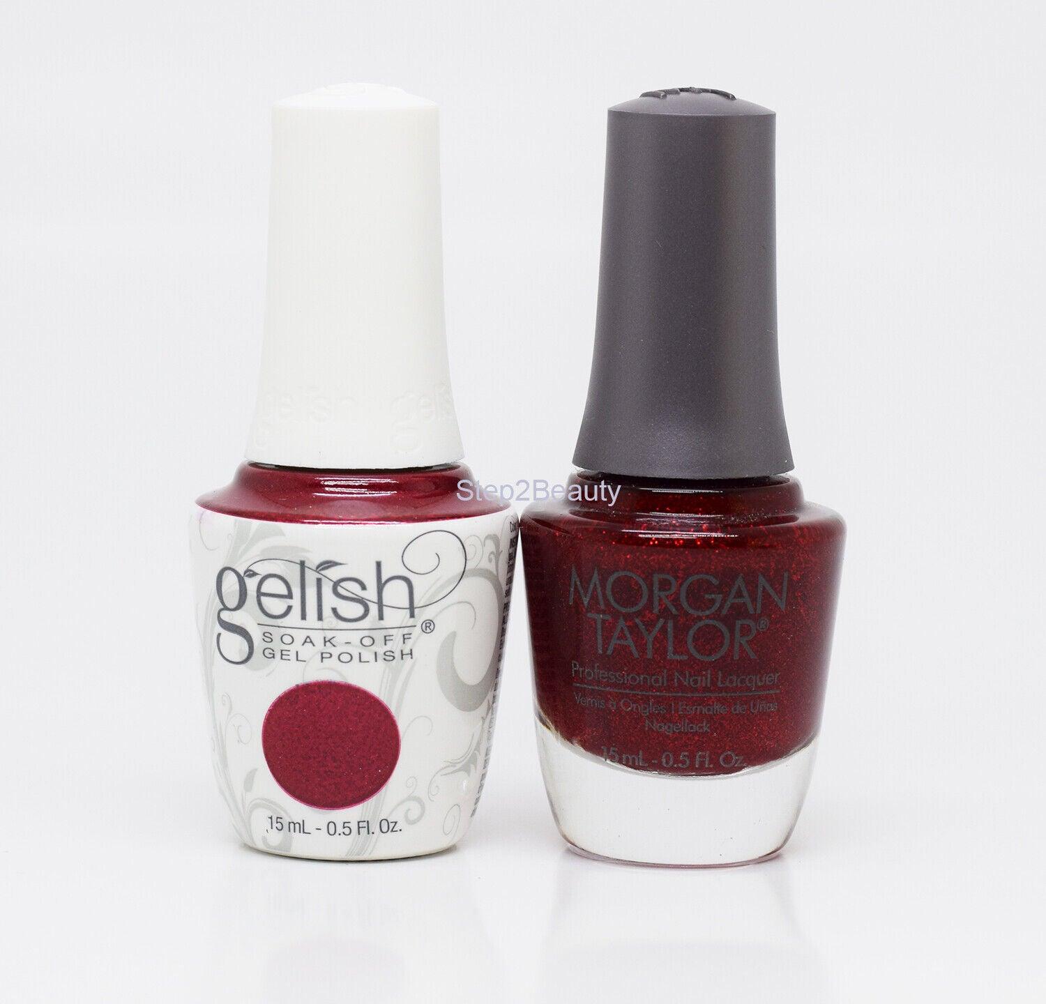 Gelish DUO Soak Off Gel Polish + Morgan Taylor Nail Lacquer - #842 Good Gossip
