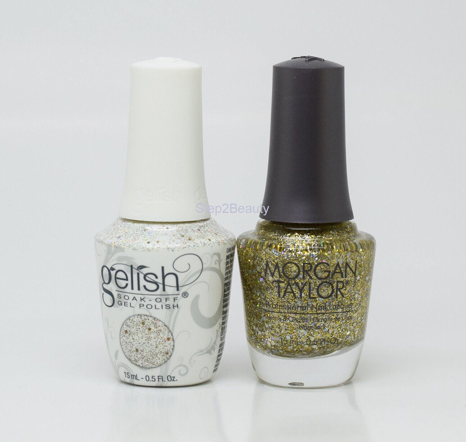 Gelish DUO Soak Off Gel Polish + Morgan Taylor Nail Lacquer - #851 Grand Jewels