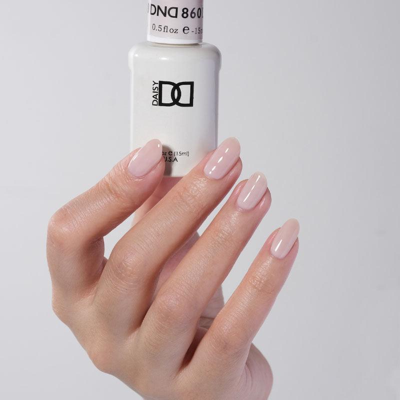 DND Gel Polish & Matching Nail Lacquer #860 She’s White? She’s Pink?