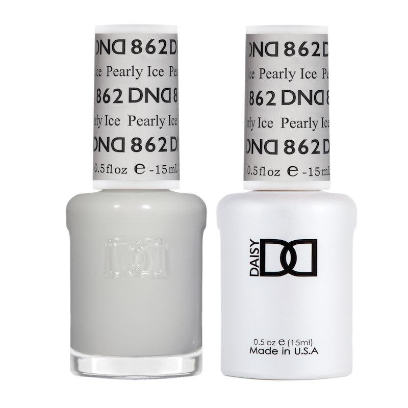 DND Gel Polish & Matching Nail Lacquer #862 Pearly Ice