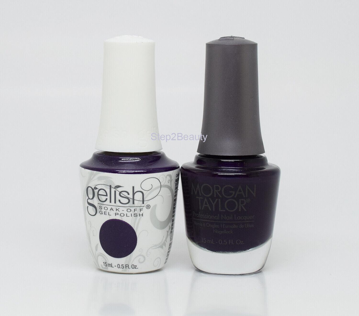 Gelish DUO Soak Off Gel Polish + Morgan Taylor Nail Lacquer - #864 Diva